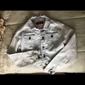 Girls Lucky Brand faded jean jacket